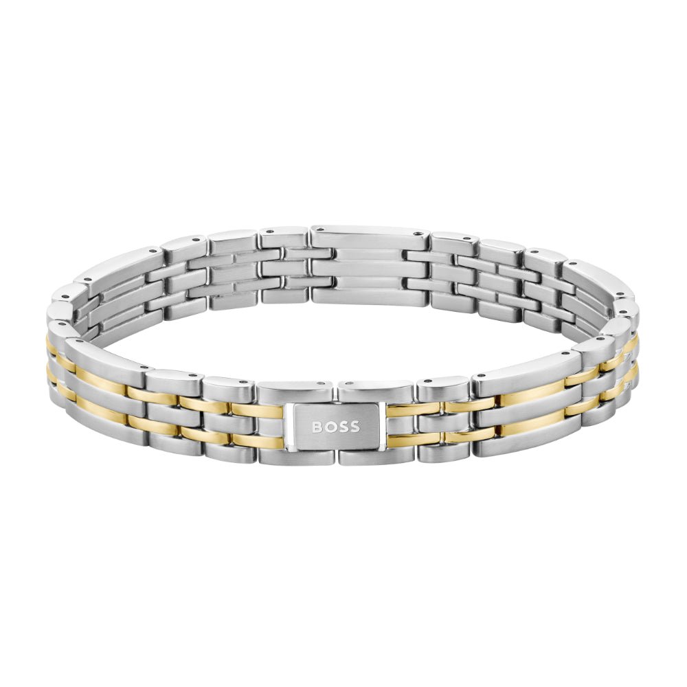 Boss Bi-Colour Wesley Stainless Steel Bracelet - MococoHugo Boss15808137613272690386Bracelets
