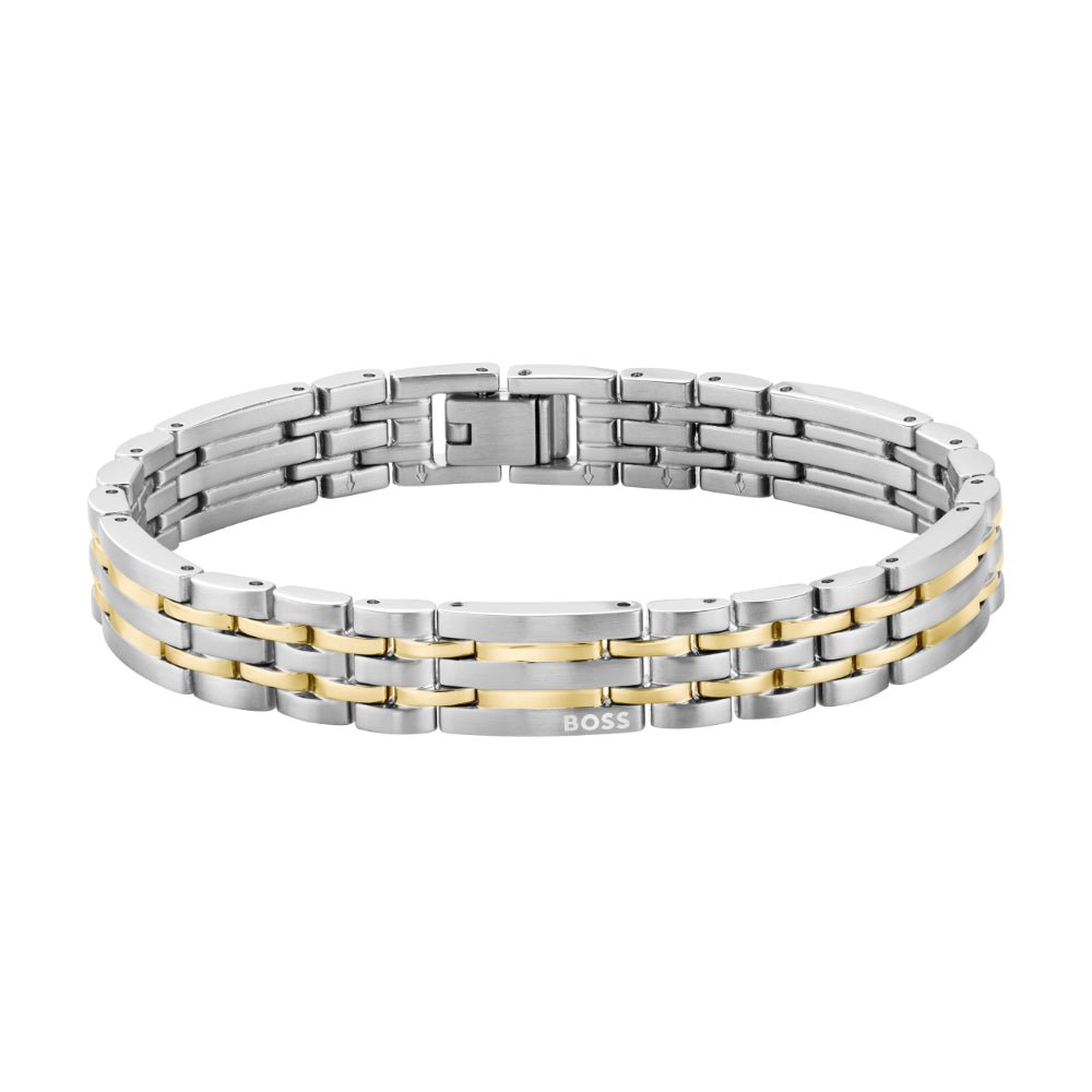 Boss Bi-Colour Wesley Stainless Steel Bracelet - MococoHugo Boss15808137613272690386Bracelets