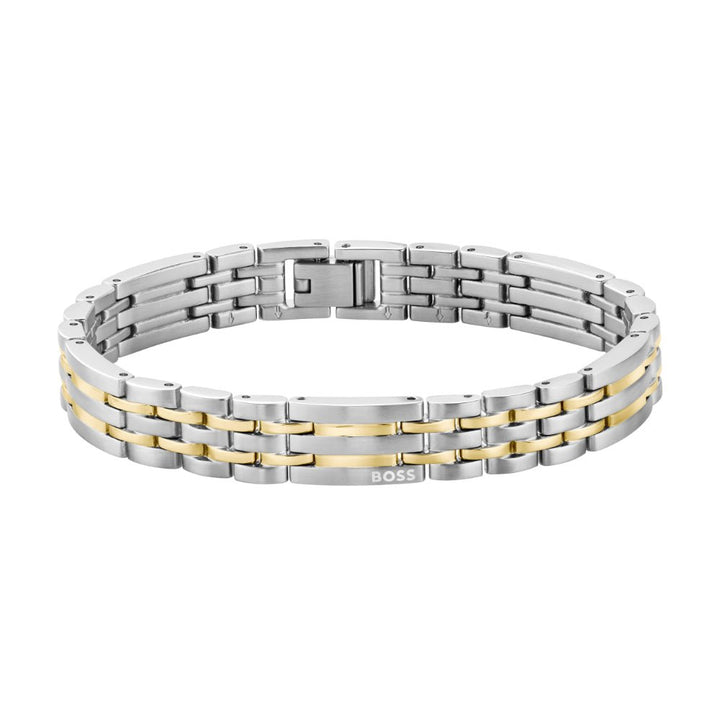 Boss Bi-Colour Wesley Stainless Steel Bracelet - MococoHugo Boss15808137613272690386Bracelets