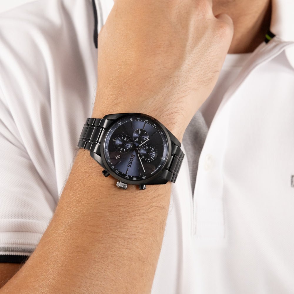 Boss Black Grand Prix 44 Stainless Steel Watch - MococoHugo Boss15143147613272689533Watch