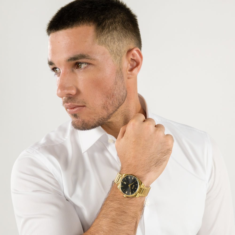 Boss Gold Cheswick Stainless Steel Watch - MococoHugo Boss15143127613272689519Watch
