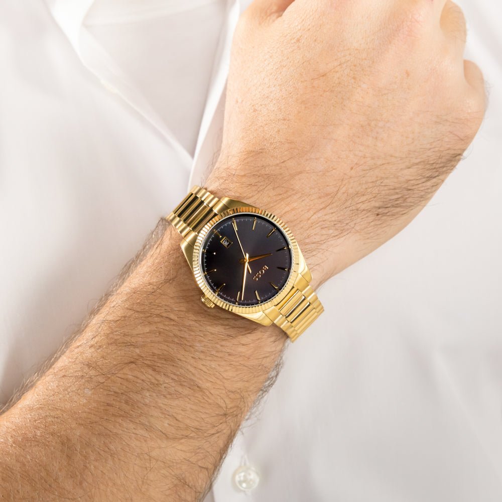 Boss Gold Cheswick Stainless Steel Watch - MococoHugo Boss15143127613272689519Watch