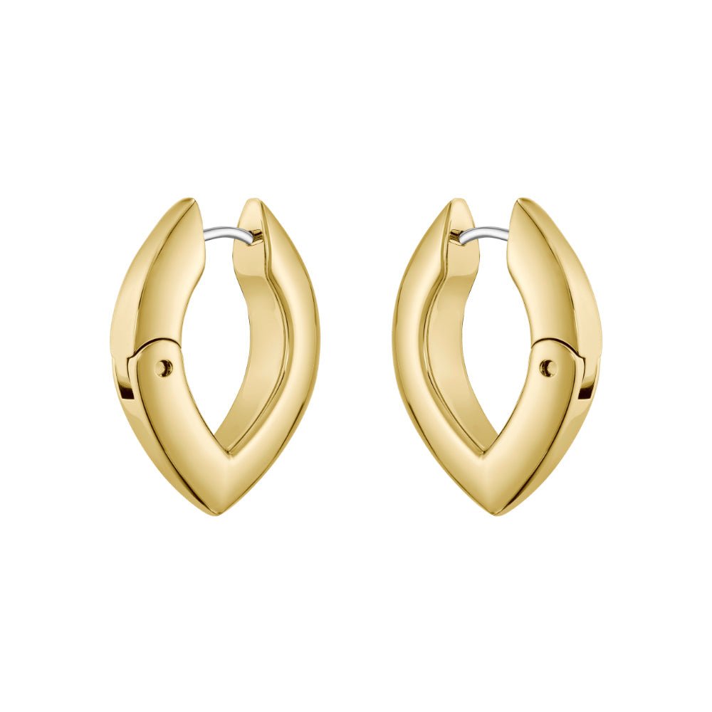 Boss Gold Fiora Stainless Steel Hoop Earrings - MococoHugo Boss15808237613272690485Earrings