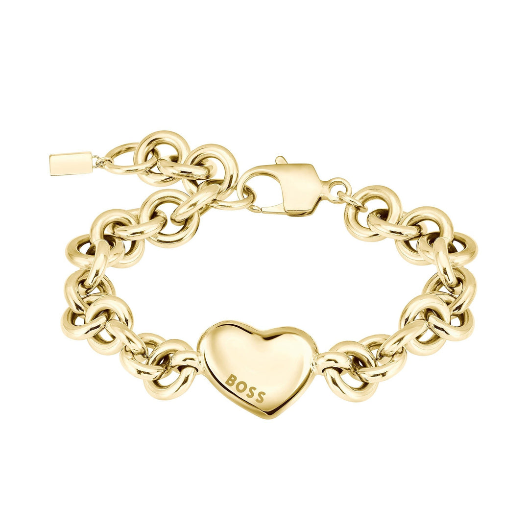 Boss Gold Honey Love Womens IP Bracelet - MococoHugo Boss1580639885997590730Bracelets