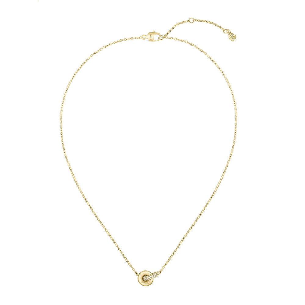Boss Gold Live Precious Womens IP Necklace - MococoHugo Boss1580755885997645997Necklaces