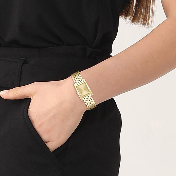 Boss Gold Lucy Rectangle Womens Watch - MococoHugo Boss1502744885997563611Watches and Accessories