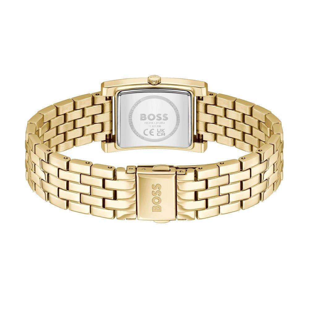 Boss Gold Lucy Rectangle Womens Watch - MococoHugo Boss1502744885997563611Watches and Accessories
