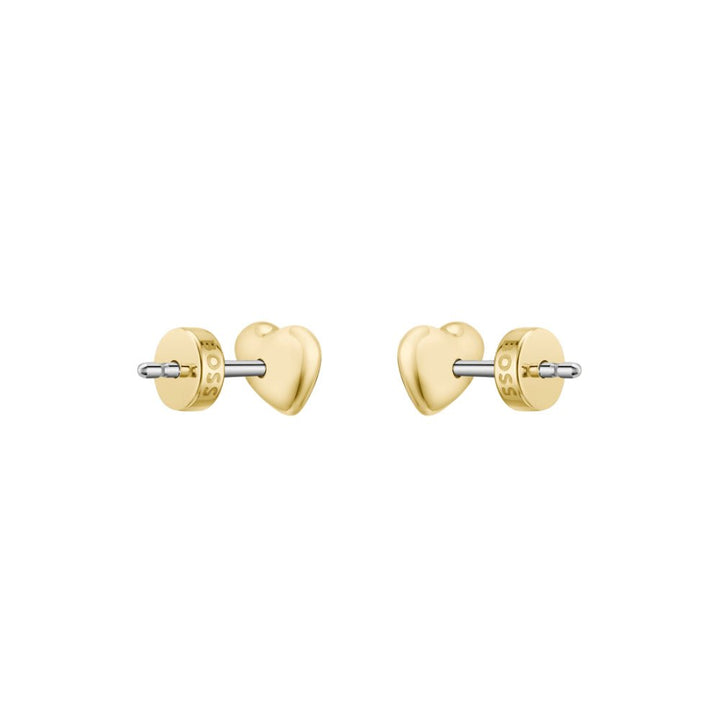 Boss Gold Mini Honey Hearts Stainless Steel Stud Earrings - MococoHugo Boss15808507613272694148Earrings