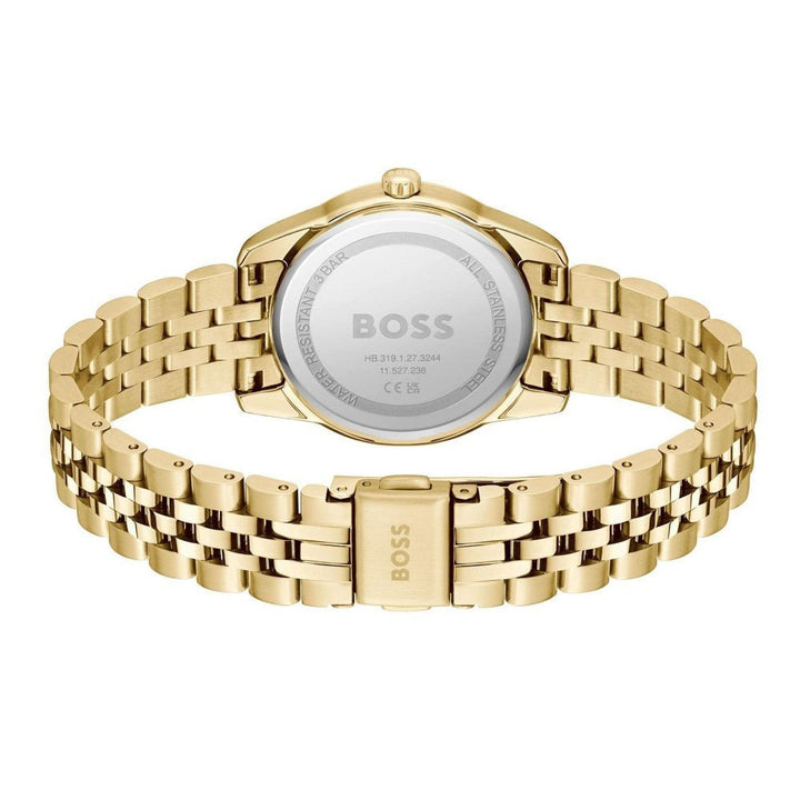 Boss Light Gold and Silver White Graceful Precious Round Womens IP Watch - MococoHugo Boss1502810885997645126Watches and Accessories