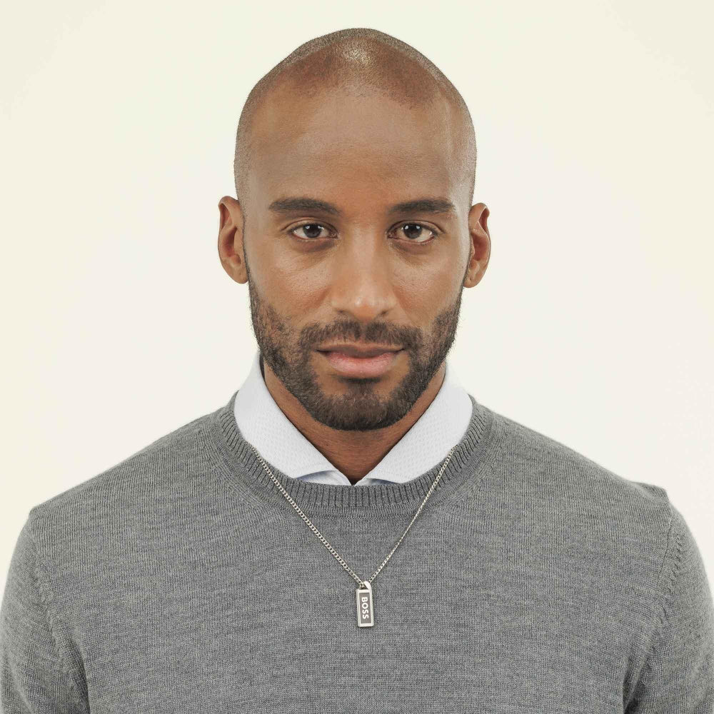 Boss Logo Plate Necklace - MococoHugo Boss1580677Necklaces
