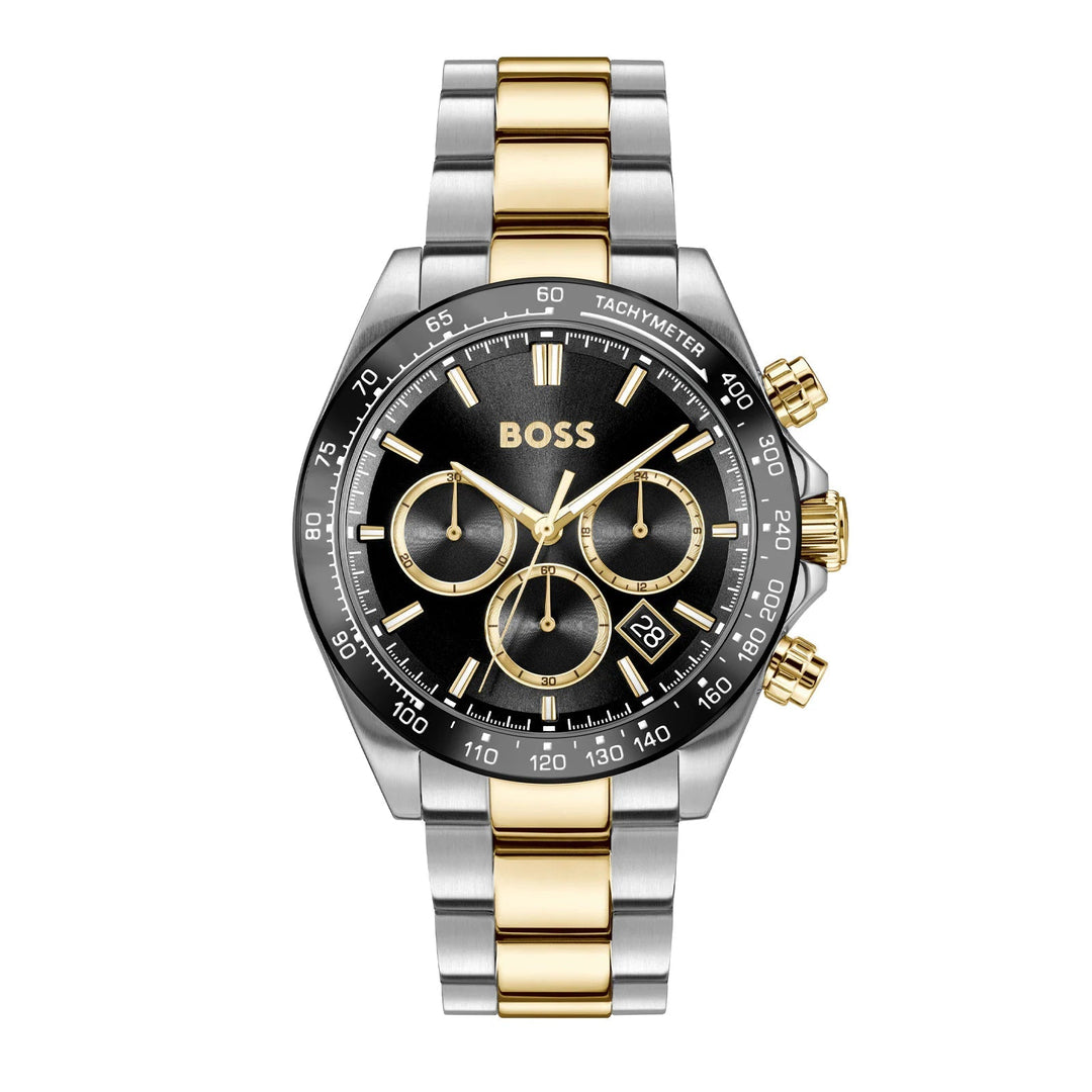 Boss Silver and Black Hero 2.0 Round Mens Bi Colour Watch - MococoHugo Boss1514269885997645409Watches and Accessories