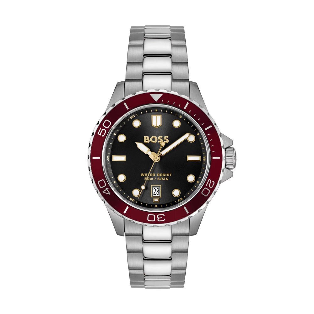 Boss Silver and Black Troper Sport Round Mens Bracelet Watch - MococoHugo Boss1514304885997652834Watches and Accessories