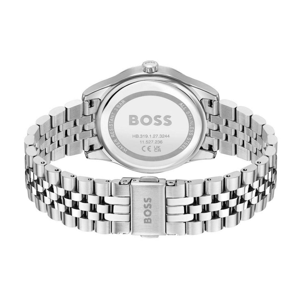 Boss Silver and Pink Graceful Round Womens Watch - MococoHugo Boss1502776885997589888Watches and Accessories