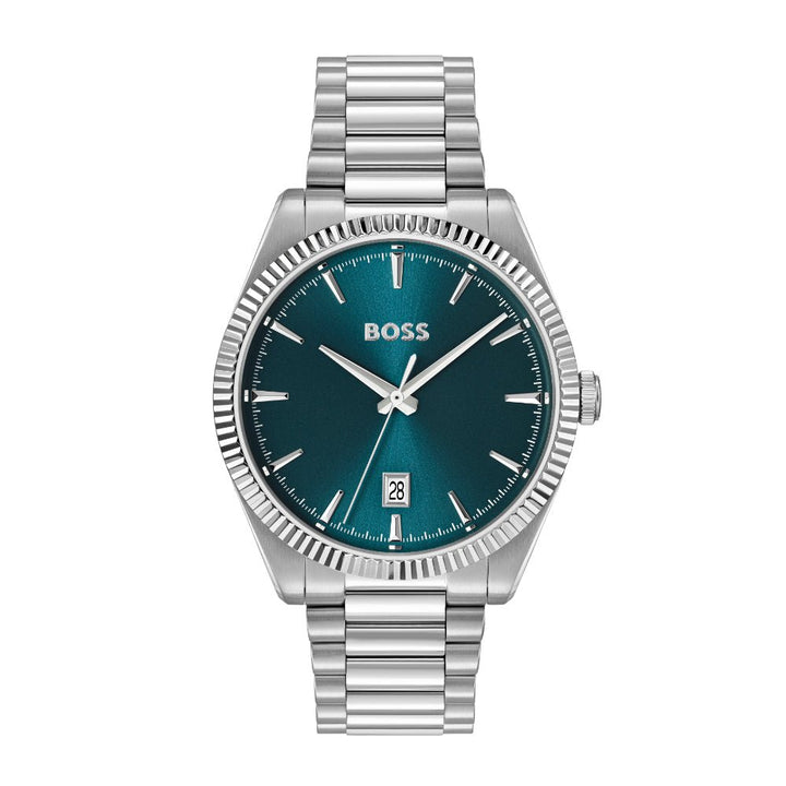 Boss Silver Cheswick Stainless Steel Blue Watch - MococoHugo Boss15143097613272689489Watch