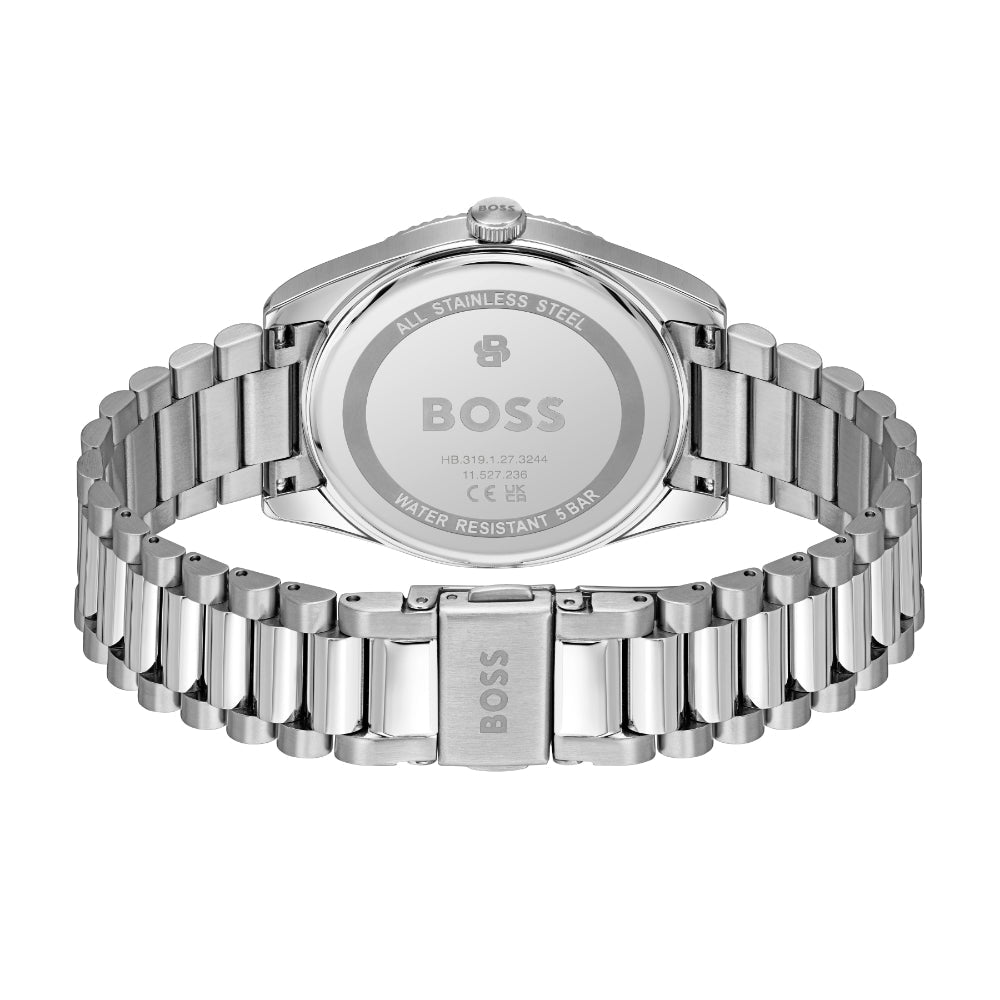 Boss Silver Cheswick Stainless Steel Grey Watch - MococoHugo Boss15143107613272689496Watch