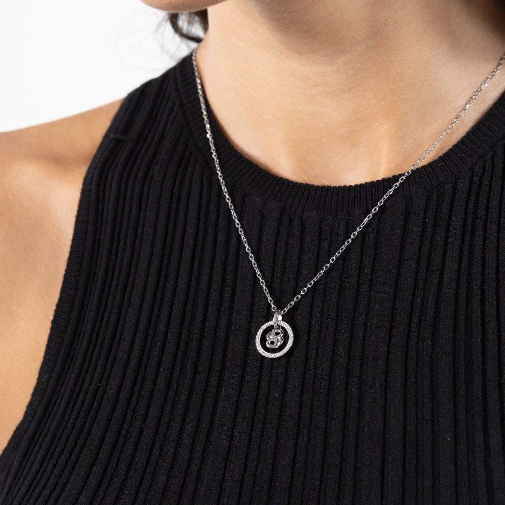 Boss Silver Double B Divine Stainless Steel Necklace - MococoHugo Boss15808367613272690614Necklaces