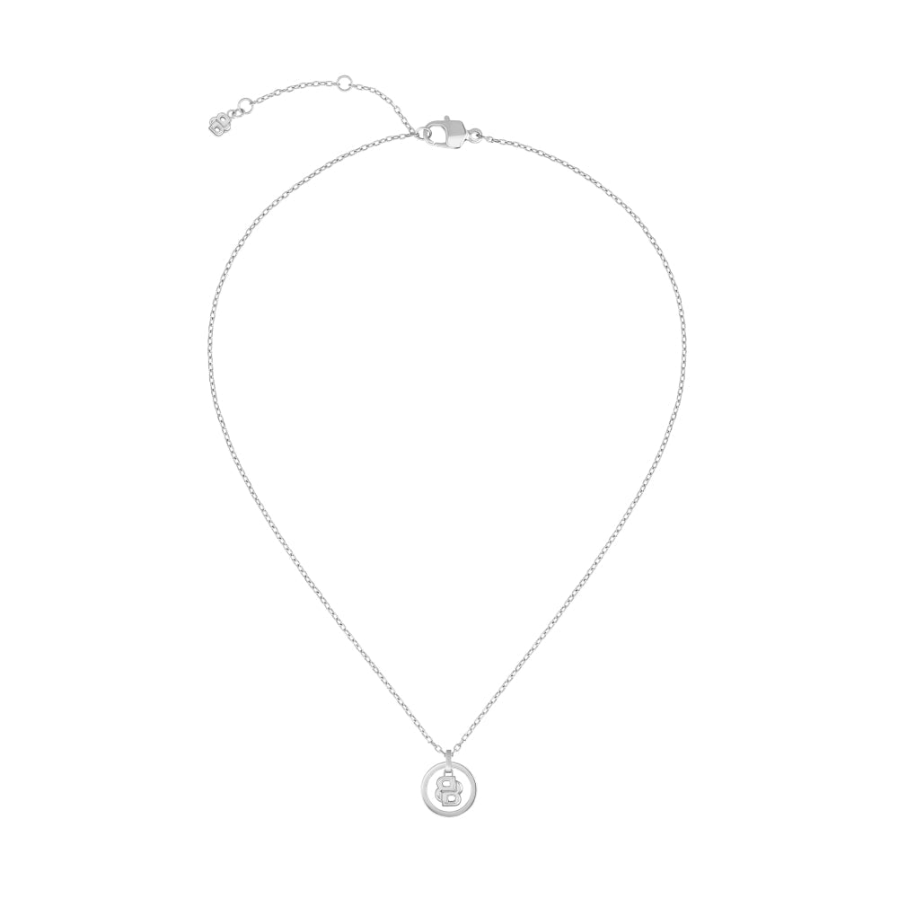 Boss Silver Double B Divine Stainless Steel Necklace - MococoHugo Boss15808367613272690614Necklaces