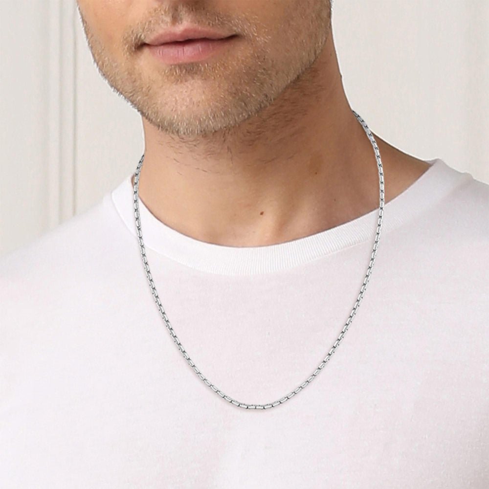 Boss Silver Evan Mens Necklace - MococoHugo Boss1580584885997564892Necklaces