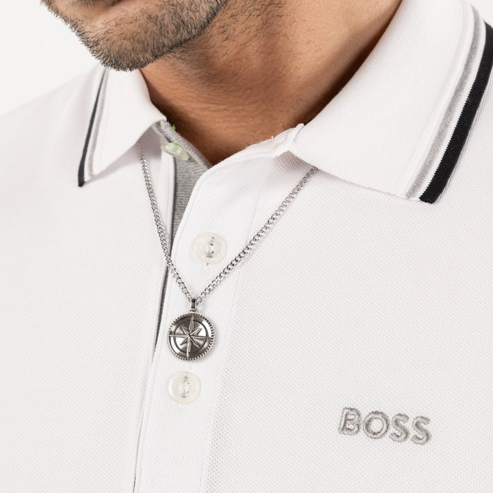 Boss Silver North Stainless Steel Necklace - MococoHugo Boss15808417613272690669Necklaces