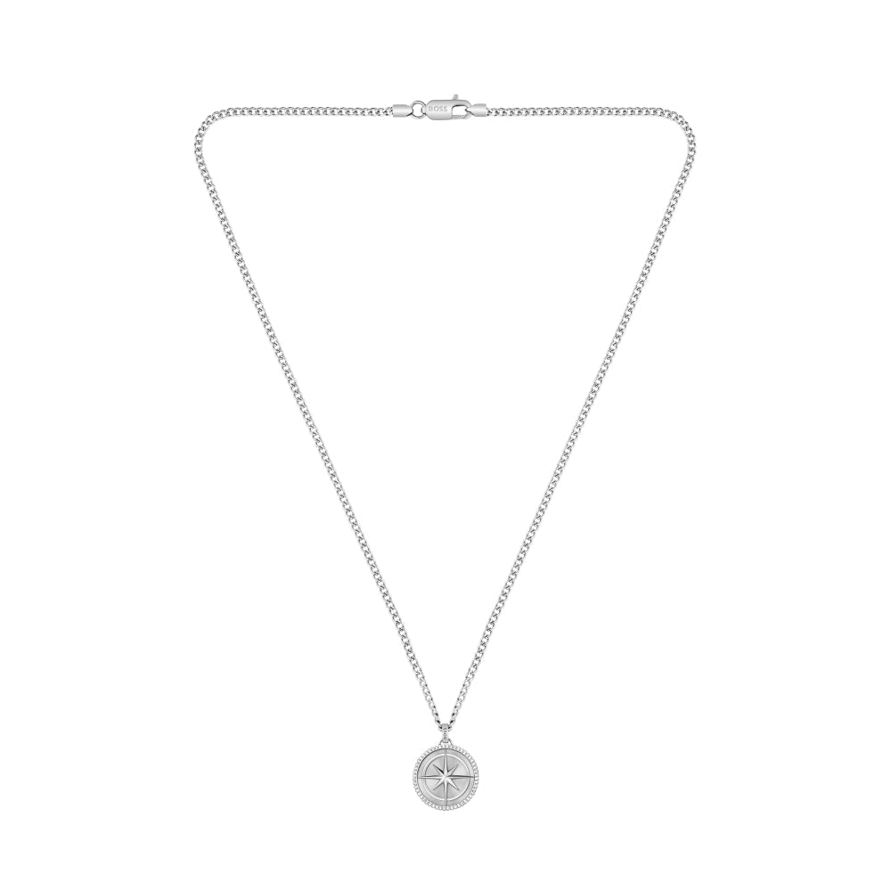 Boss Silver North Stainless Steel Necklace - MococoHugo Boss15808417613272690669Necklaces