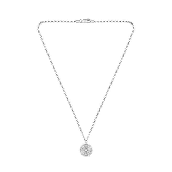 Boss Silver North Stainless Steel Necklace - MococoHugo Boss15808417613272690669Necklaces