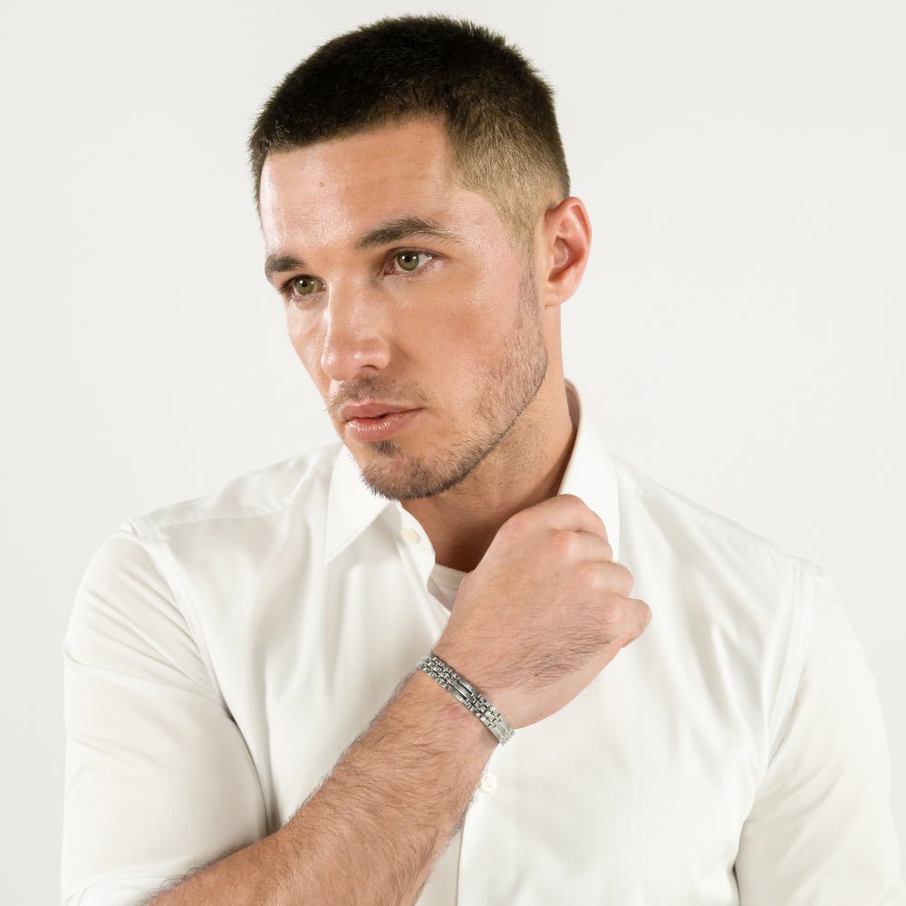 Boss Silver Wesley Stainless Steel Bracelet - MococoHugo Boss15808127613272690379Bracelets