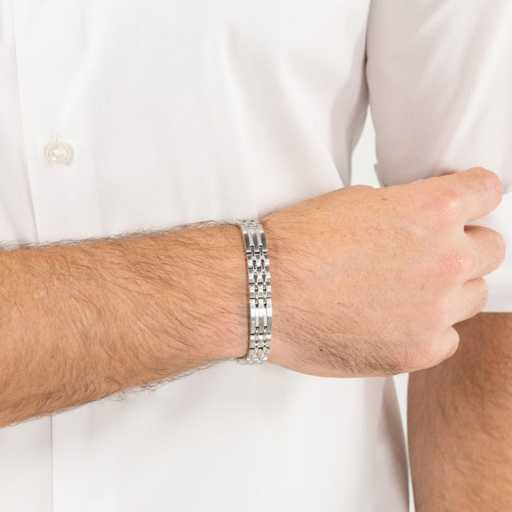 Boss Silver Wesley Stainless Steel Bracelet - MococoHugo Boss15808127613272690379Bracelets