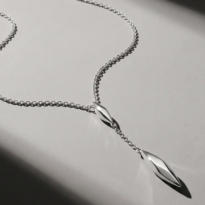 Kit Heath Glint Lariat Necklace Sterling Silver 45.7 cm
