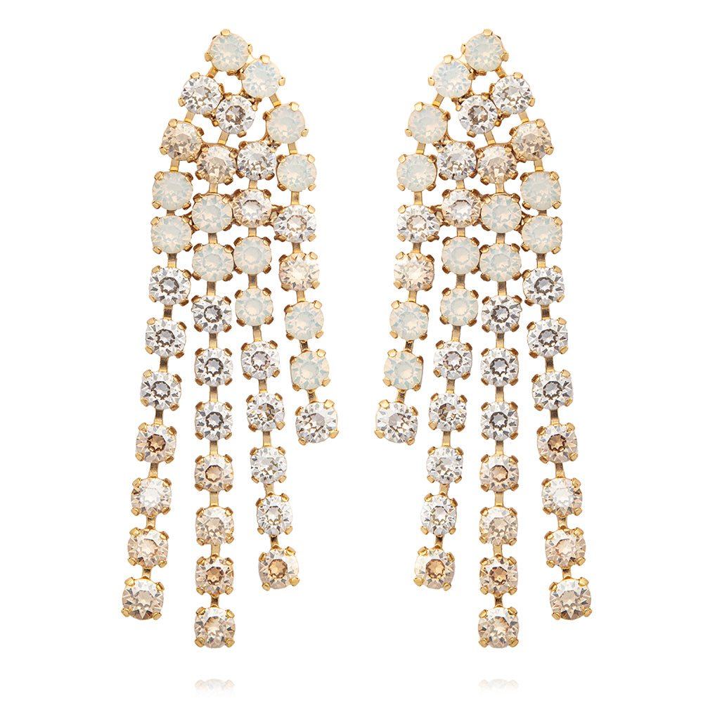 Caroline Svedbom Gold and White Rosanna Earrings - MococoCaroline Svedbom1012901262017340167266608Earrings