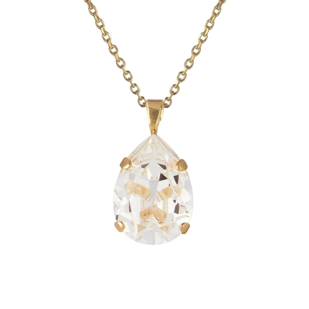 Caroline Svedbom Gold Mini Drop Crystal Necklace - MococoCaroline Svedbom1000041001147340167201777Necklaces