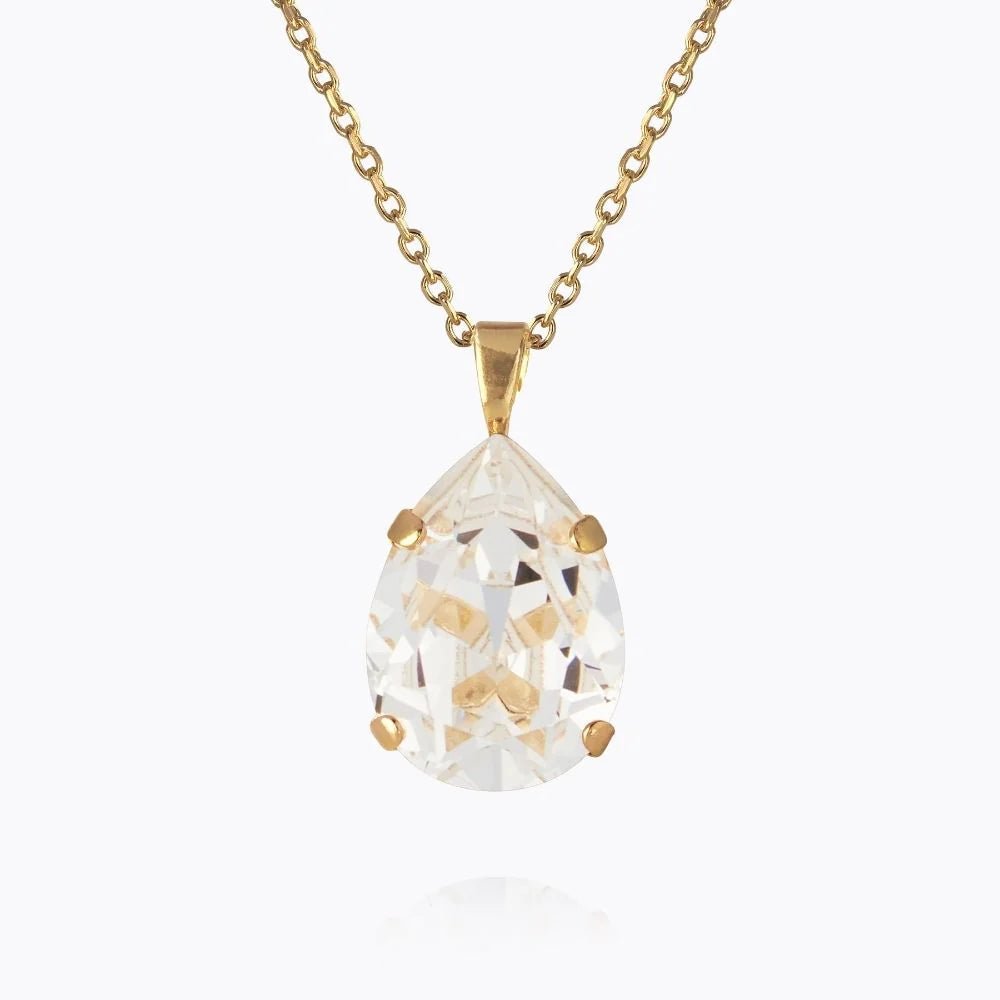 Caroline Svedbom Gold Mini Drop Crystal Necklace - MococoCaroline Svedbom1000041001147340167201777Necklace