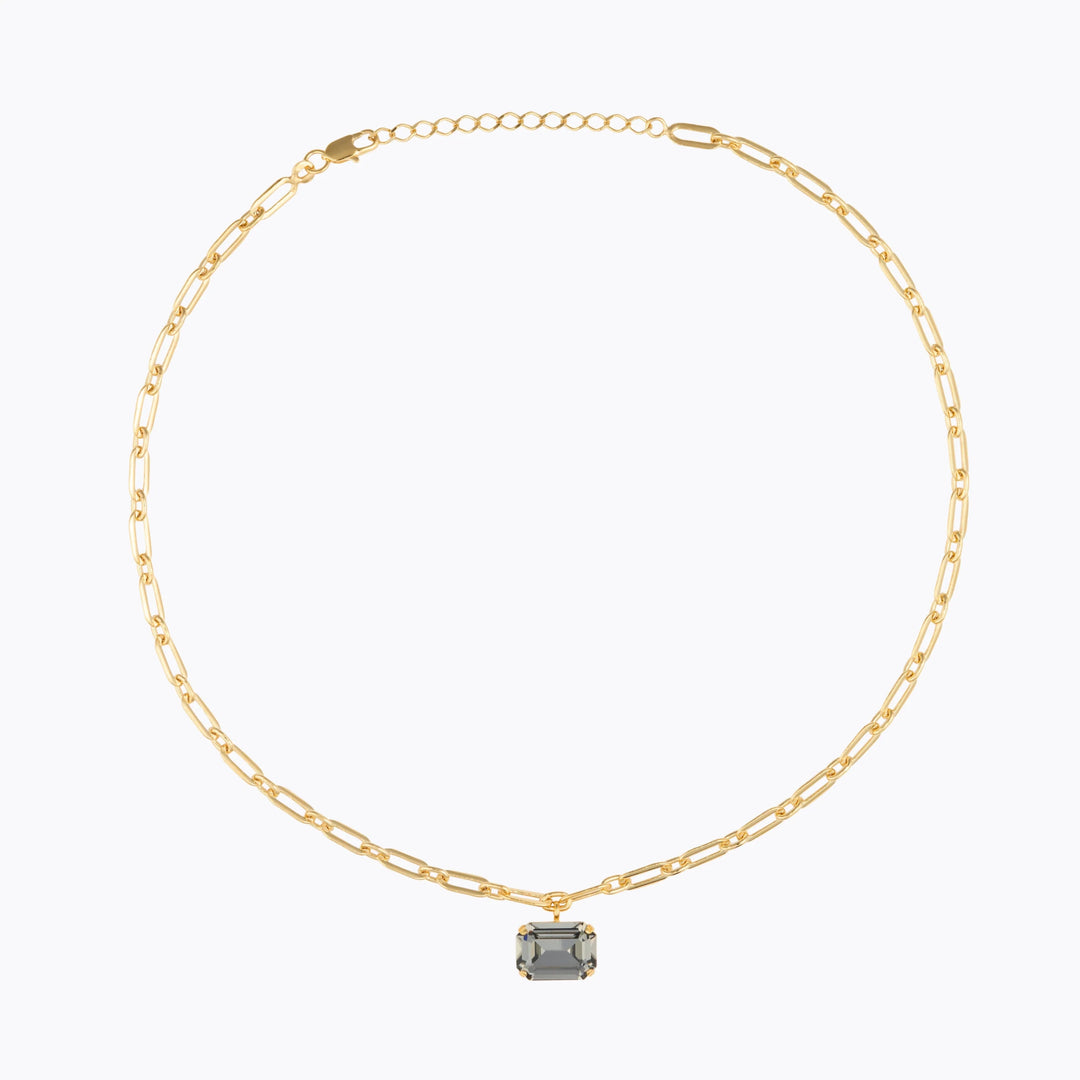 Caroline Svedbom Gold Mini Lydia Black Diamond Necklace - MococoCaroline Svedbom1017181023017340167285531Necklace