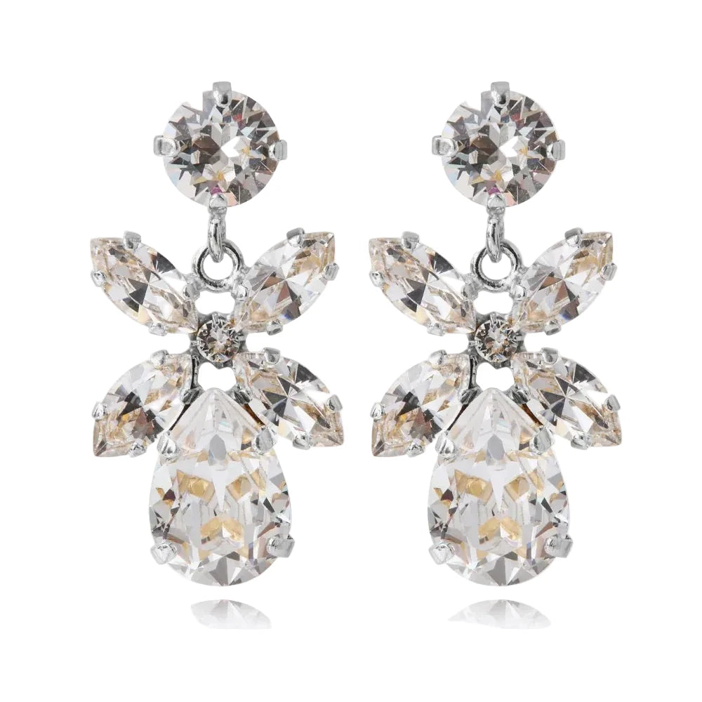 Caroline Svedbom Silver Mini Dione Crystal Earrings - MococoCaroline Svedbom1000341001277340167220129Earrings