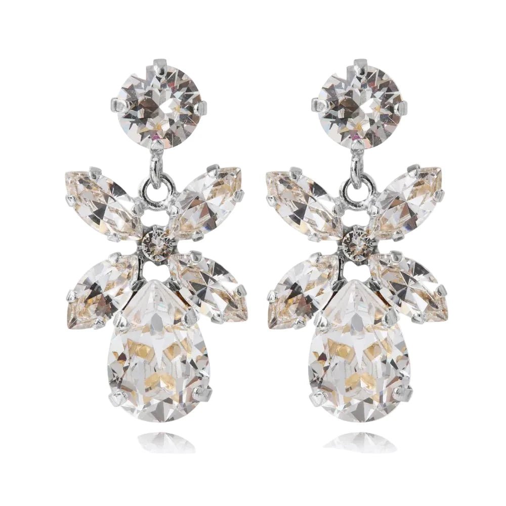 Caroline Svedbom Silver Mini Dione Crystal Earrings - MococoCaroline Svedbom1000341001277340167220129Earrings