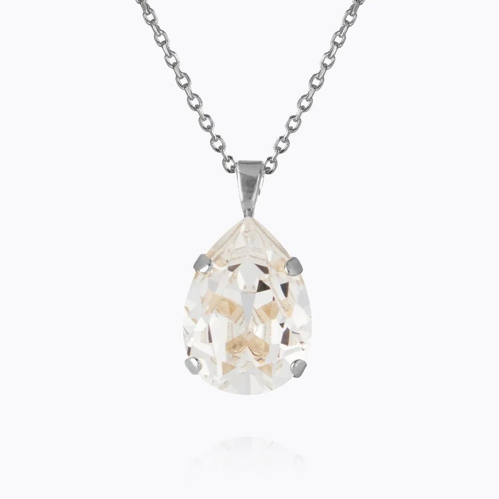 Caroline Svedbom Silver Mini Drop Crystal Necklace - MococoCaroline Svedbom1000051001147340167201777Necklace