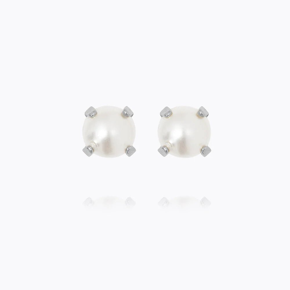 Caroline Svedbom Silver Mini Stud Pearl Earrings - MococoCaroline Svedbom1003271168017340167244859Earrings