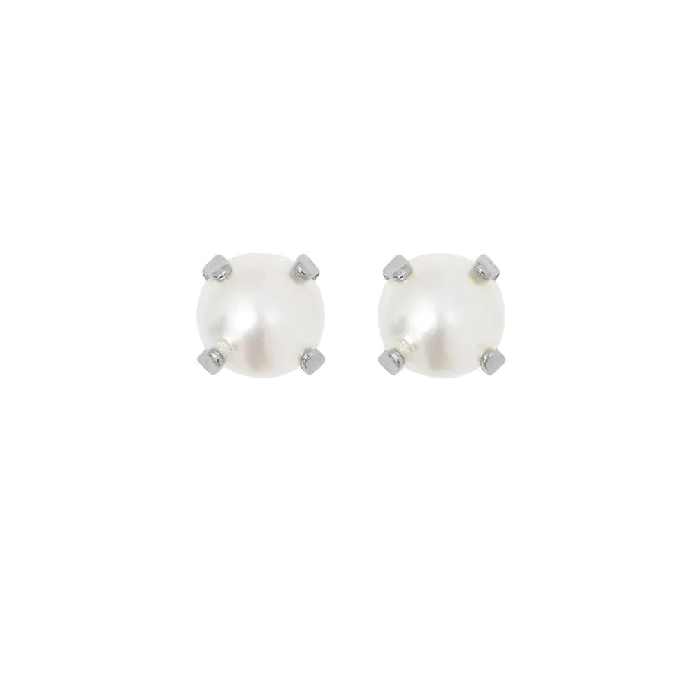 Caroline Svedbom Silver Mini Stud Pearl Earrings - MococoCaroline Svedbom1003271168017340167244859Earrings