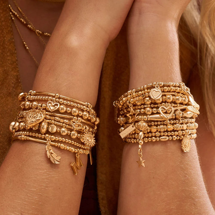 ChloBo 18CT Gold Plated Didi Sparkle Butterfly Bracelet image 3
