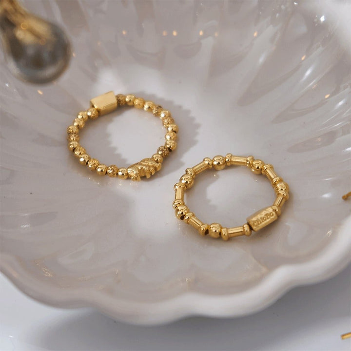 ChloBo 18CT Gold Plated Lucky Elephant Ring - MococoChloBoGR140399507799723864Rings