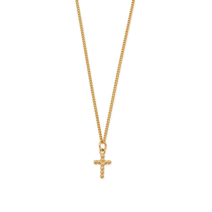 ChloBo 18CT Gold Plated Men's Curb Chain Cross Necklace - MococoChloBoGNCC13337M9508946668731Necklaces