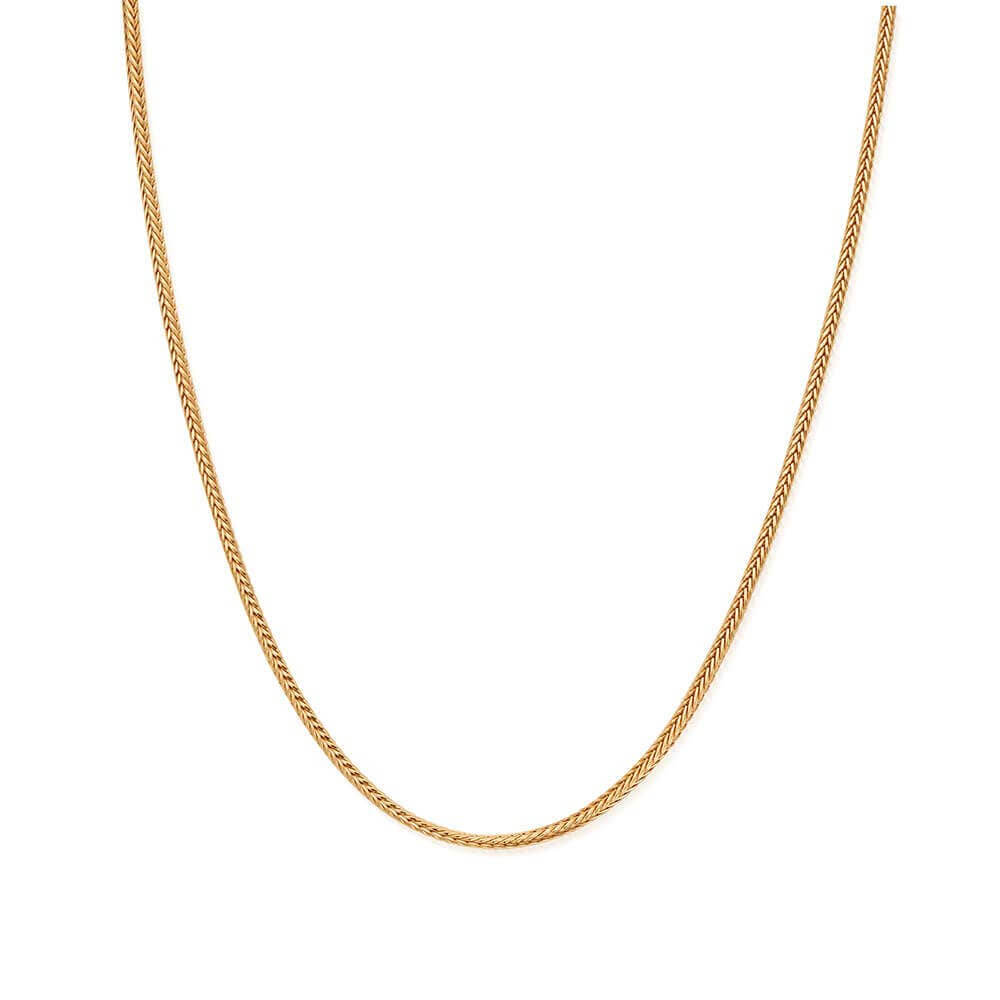 ChloBo 18CT Gold Plated Men's Fox Tail Chain Necklace - MococoChloBoGNFOXTAILM9506284656236Necklaces