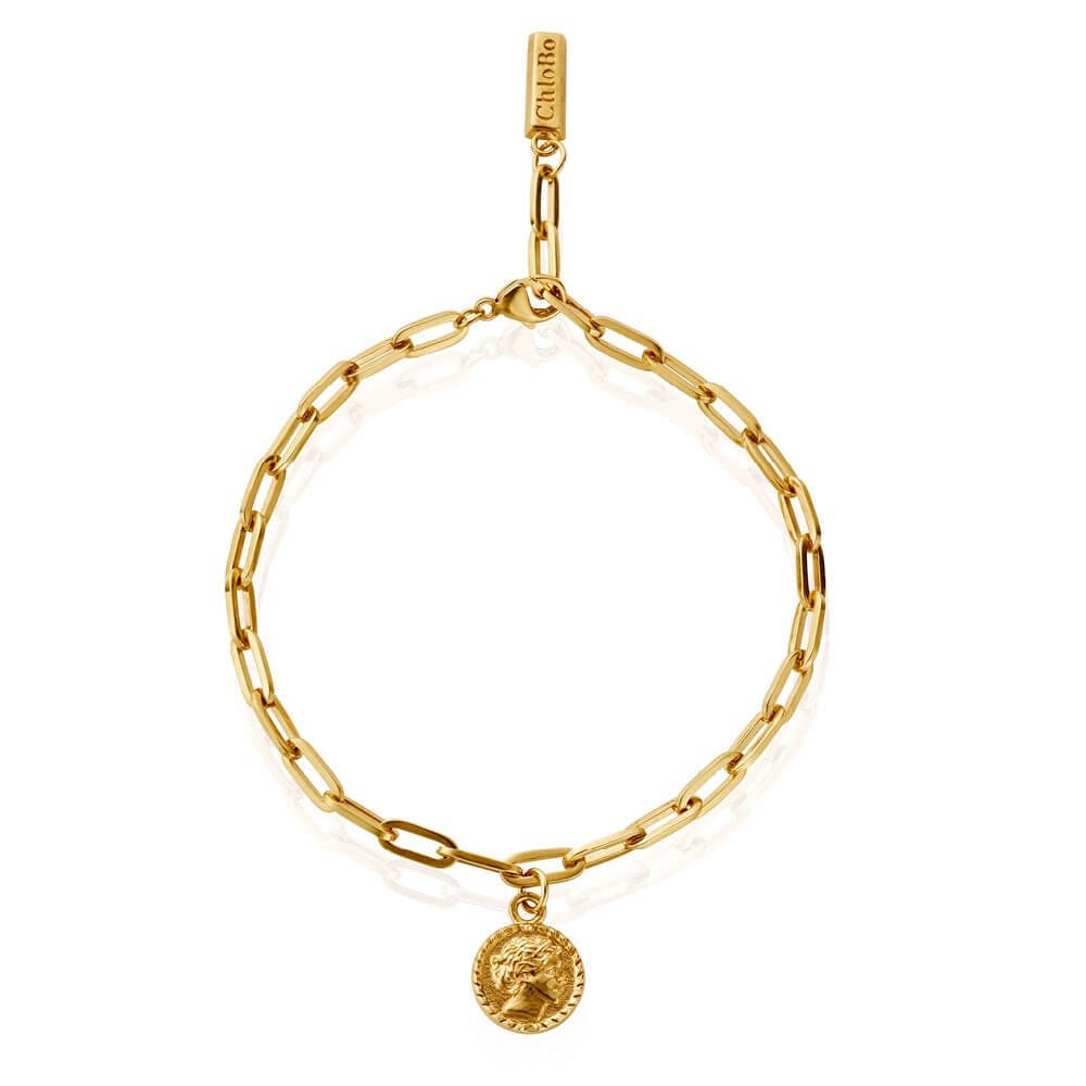 ChloBo 22CT Gold Plated Mini Link Aphrodite Goddess Anklet - MococoChloBoCC - G - AN - 1 - S19507935196989Type_Anklets