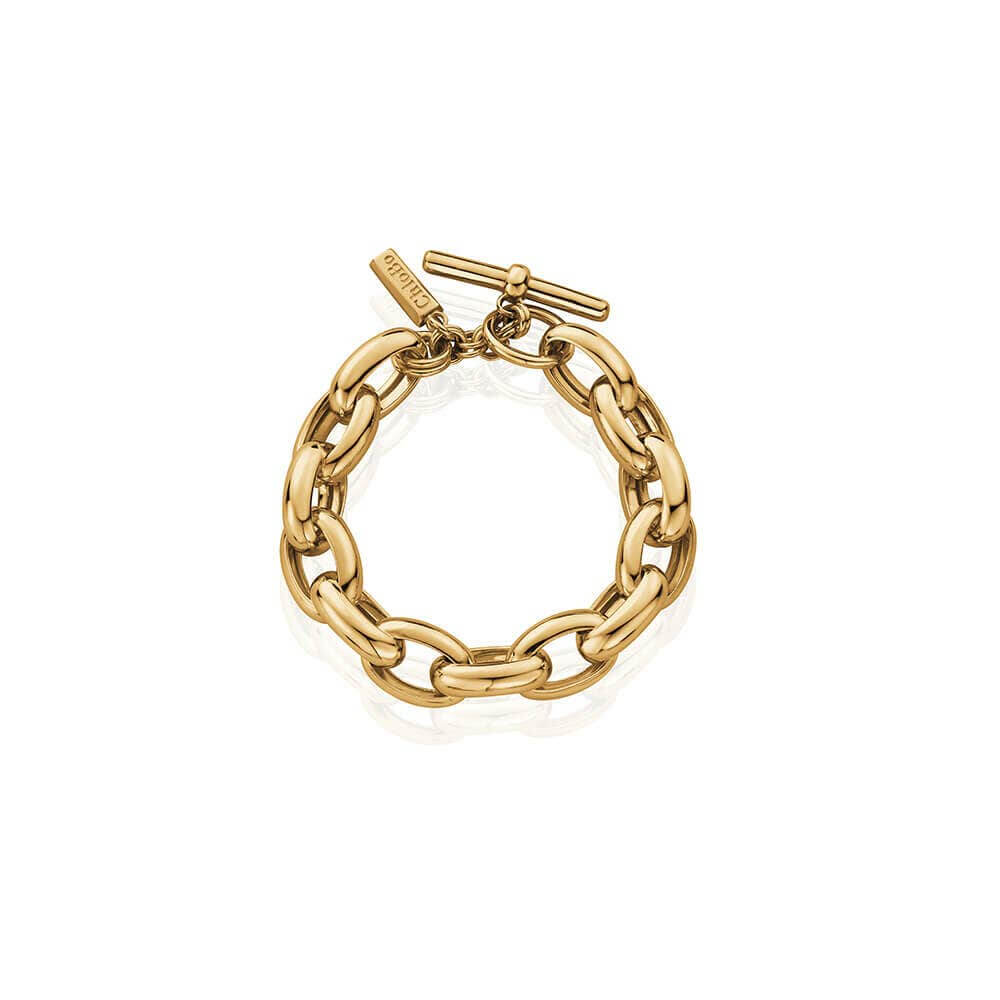 ChloBo 22CT Gold Plated Mini Rollo Bracelet - MococoChloBoCC - G - BR - 17 - S19504383132750Bracelets