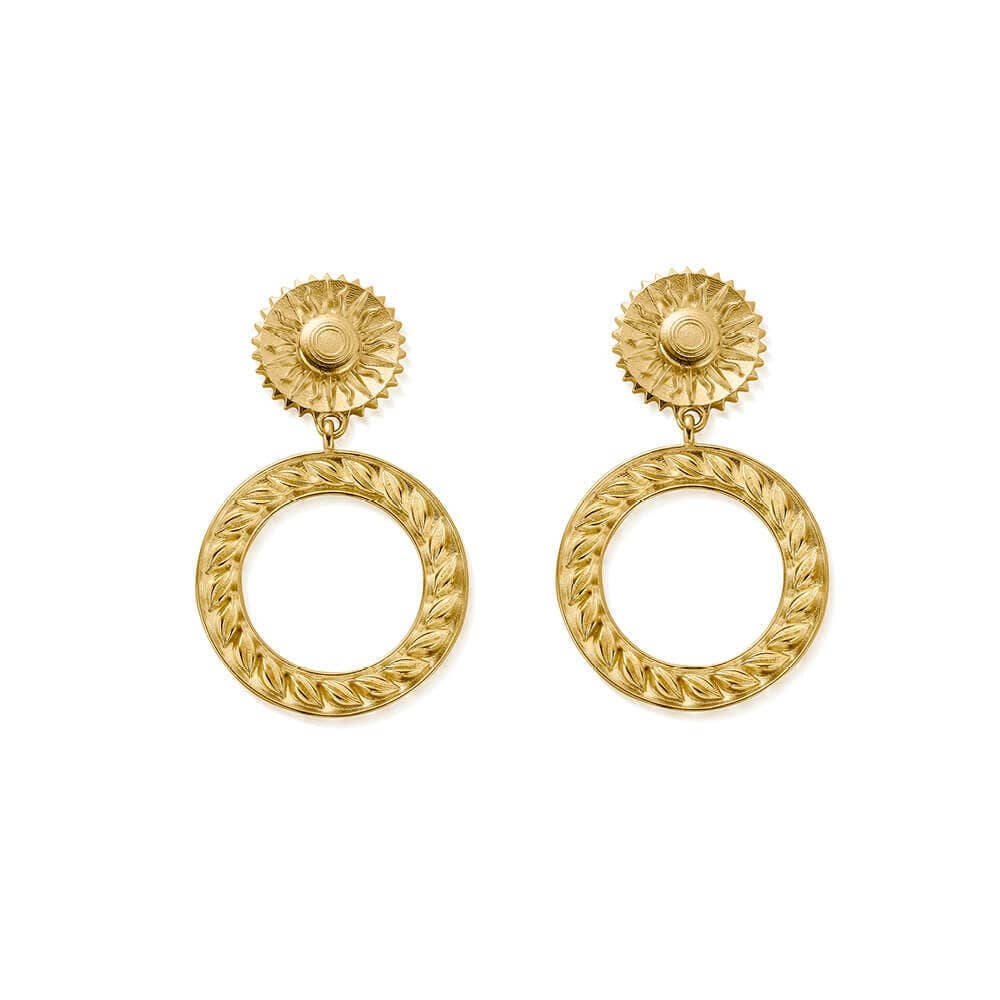 ChloBo 22CT Gold Plated Sun Statement Earrings - MococoChloBoCC - G - ER - 3 - S19505997492162Earrings