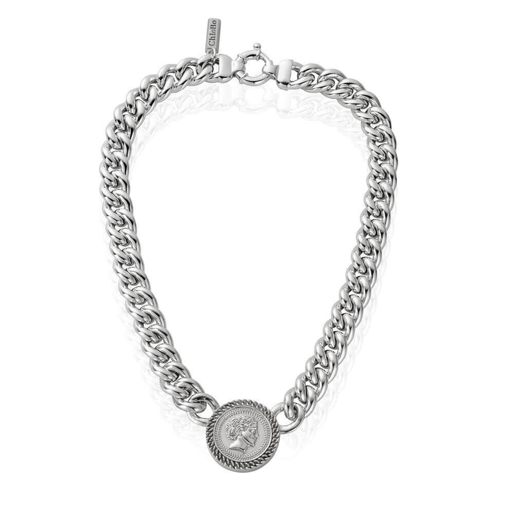 ChloBo 925 Sterling Silver Aphrodite Goddess Statement Curb Necklace - MococoChloBoCC - S - NE - 1 - S29506779253322Necklaces