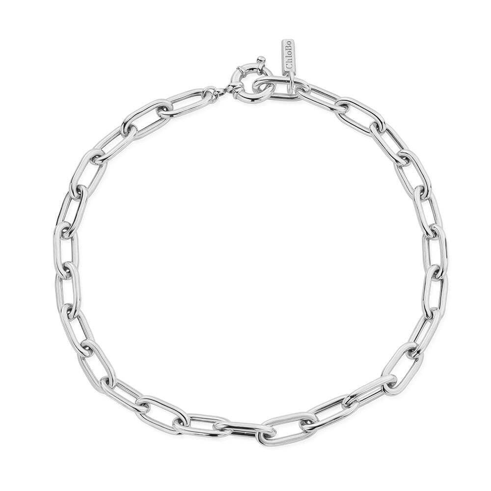ChloBo 925 Sterling Silver Chunky Link Necklace - MococoChloBoCC - S - NE - 11 - S19501427725442Necklaces