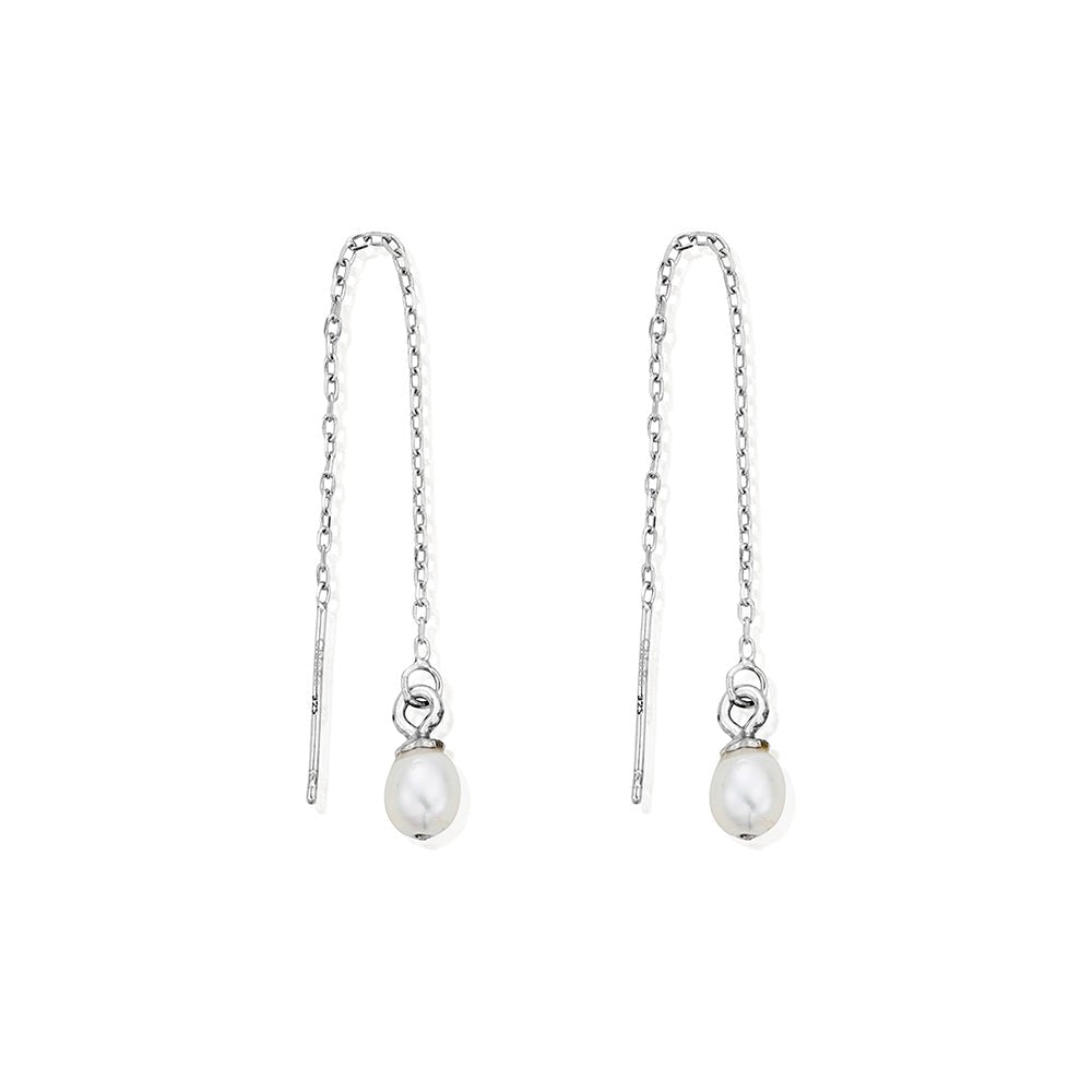 Chlobo 925 Sterling Silver Ethereal Pearl Drop Earrings - MococoChloBoSEDRP9504111484571Earrings