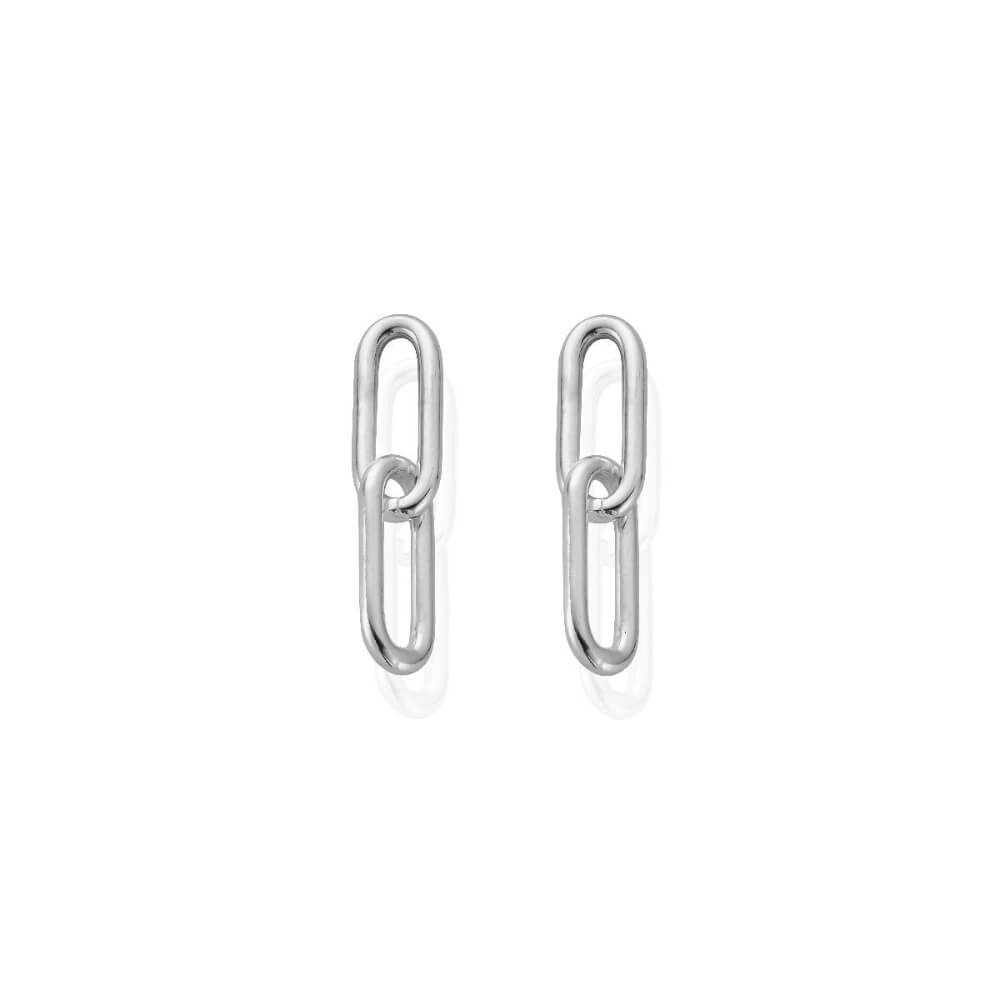 ChloBo 925 Sterling Silver Medium Two Link Earrings - MococoChloBoCC - S - ER - 4 - S19503271251979Earrings