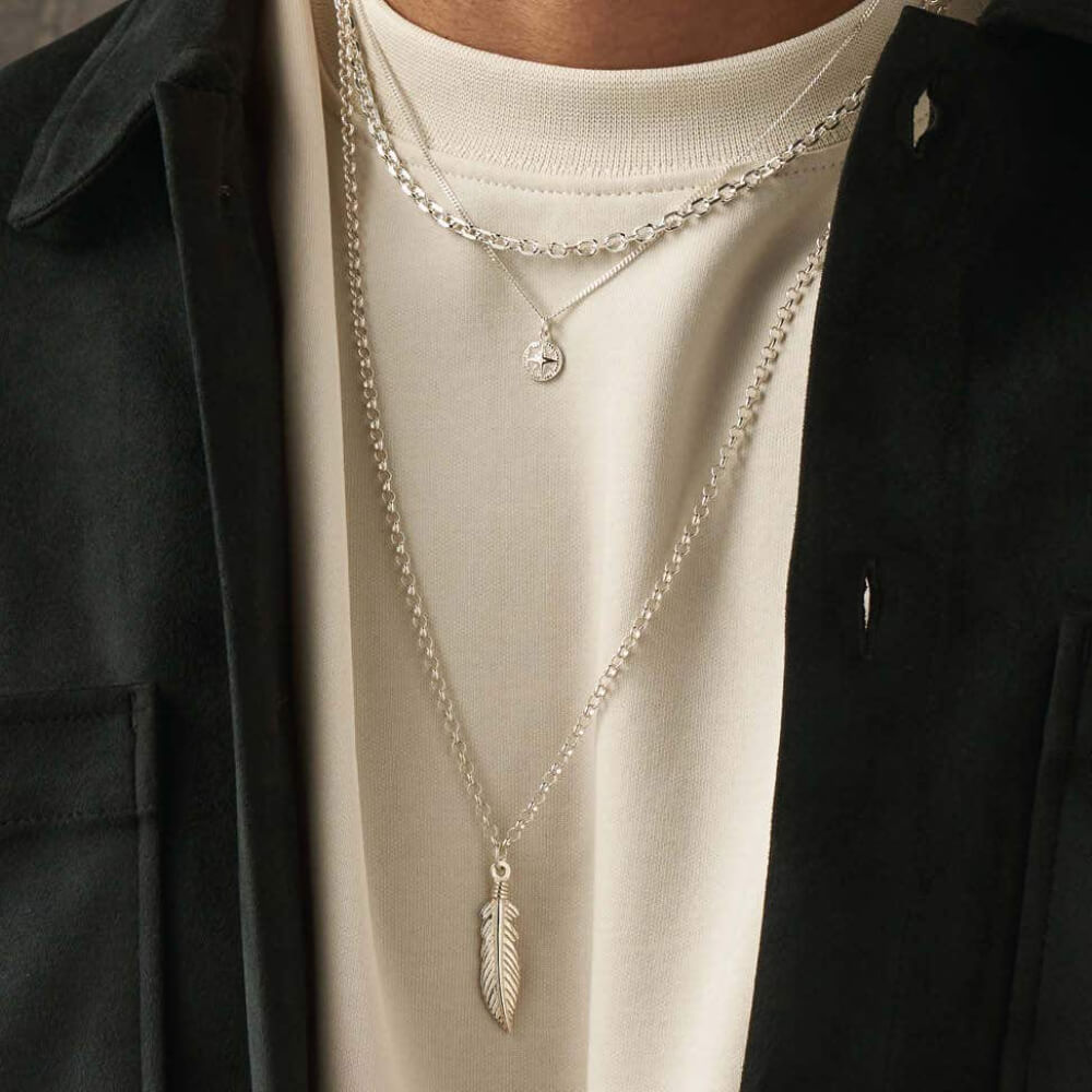 ChloBo 925 Sterling Silver Men's Anchor Chain Necklace - MococoChloBoSNANCHORM9507819567621Necklaces
