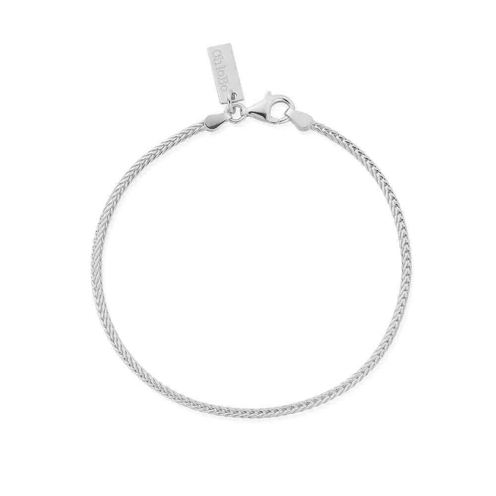 ChloBo 925 Sterling Silver Men's Fox Tail Chain Bracelet - MococoChloBoSBFOXTAILM9508666145314Bracelets